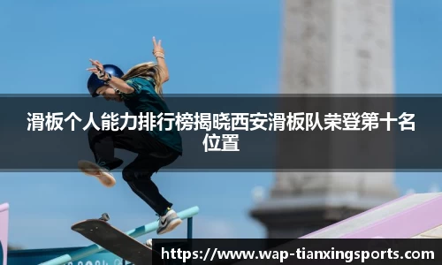 滑板个人能力排行榜揭晓西安滑板队荣登第十名位置